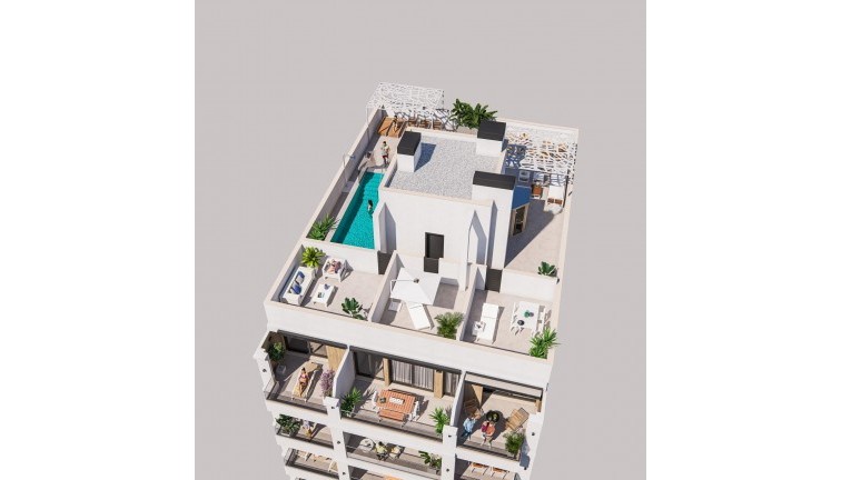 Asunto - Ylimmän kerroksen asunto - Uudistuotanto - Torrevieja - Torrevieja