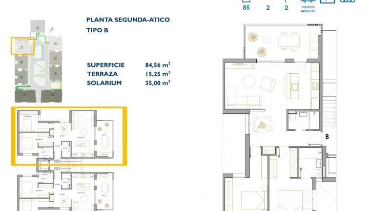 New Build - Apartment - Top Floor Apartment - San Pedro del Pinatar