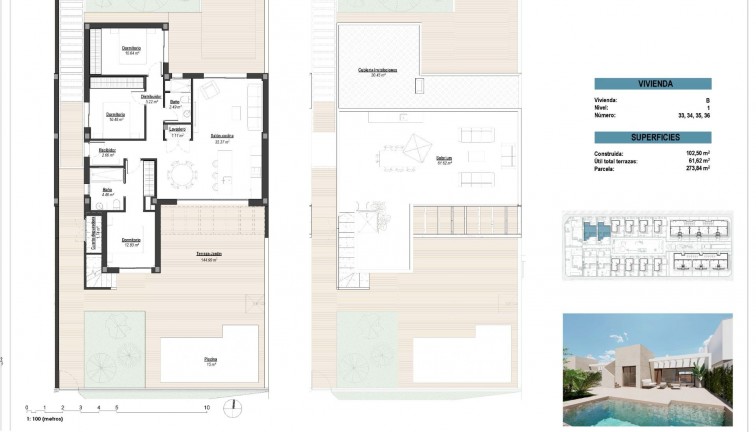Obra nueva - Chalet - Los Alcazares - Serena Golf