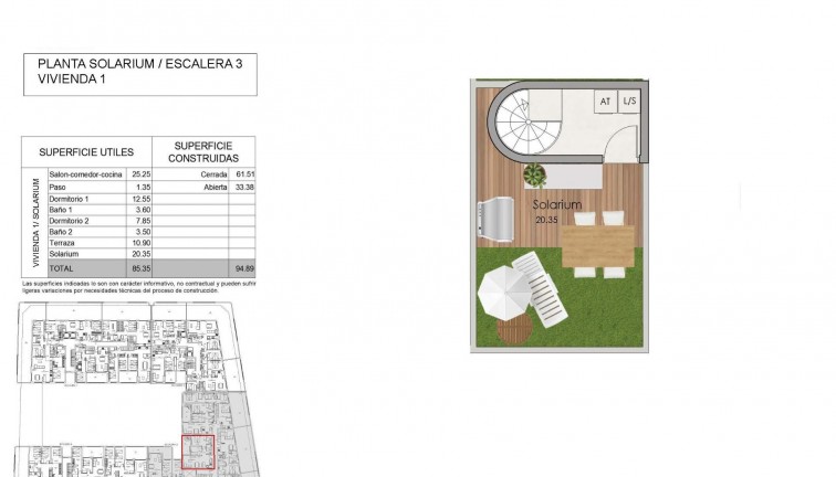 Nybyggen -  Bostad - Översta våningen  - Santa Pola
