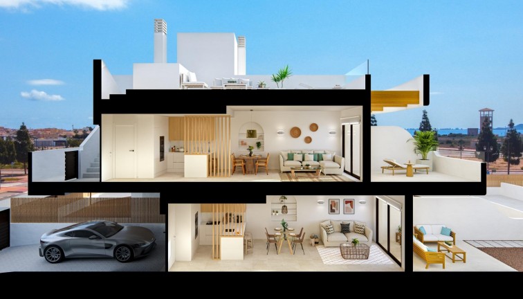 Obra nueva - Bungalow - Los Alcazares - Serena Golf