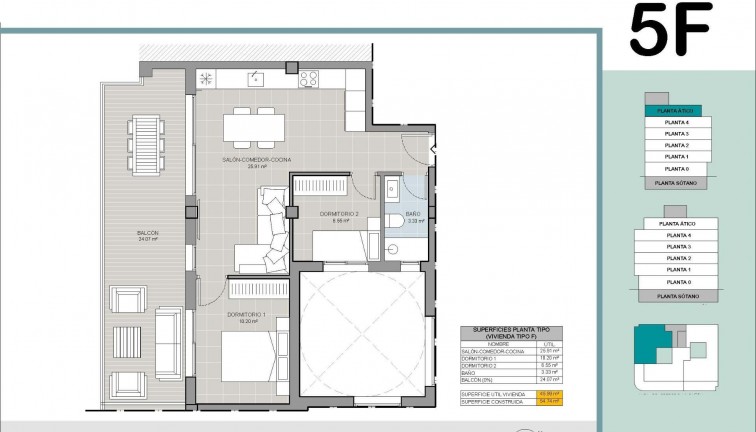 Obra nueva - Apartamento - Apartamento en el último piso - Torrevieja - Acequion