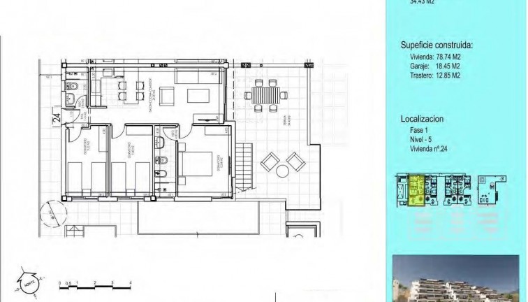 Nybyggen -  Bostad - Översta våningen  - Vera - Vera Playa