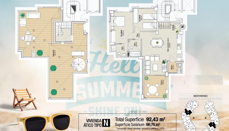 New Build - Apartment - Top Floor Apartment - La Manga del Mar Menor