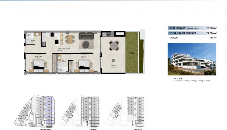 Nybyggen - Lägenhet - La Marina