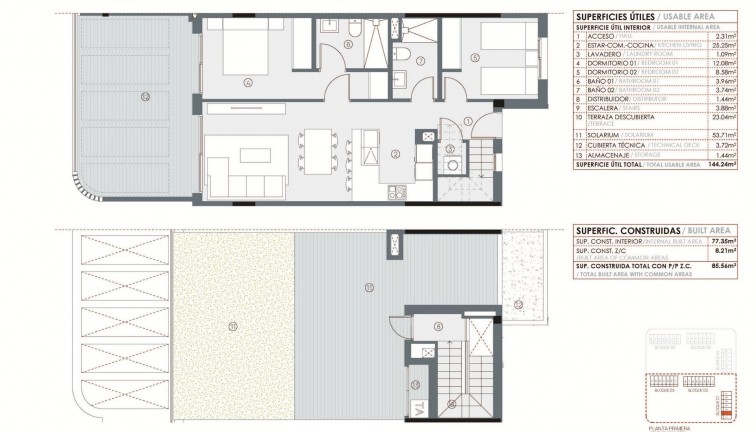 Uudistuotanto - Asunto - Ylimmän kerroksen asunto - Torrevieja - La Hoya