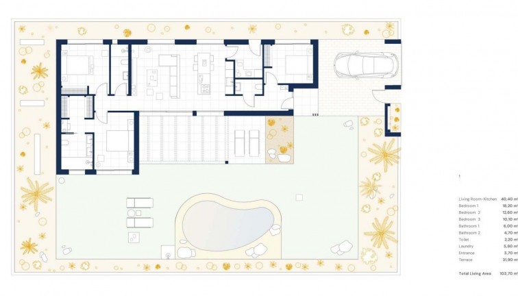 Uudistuotanto - Erillistalo - Banos y Mendigo - Altaona Golf