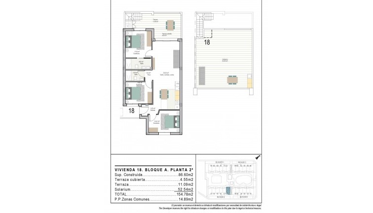 Nybyggen -  Bostad - Översta våningen  - Torre Pacheco