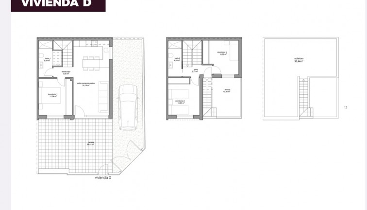 Obra nueva - Casa adosada - Pilar de la Horadada