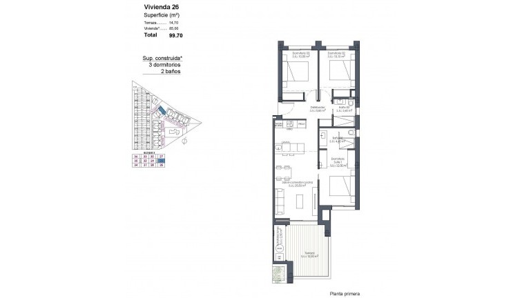 Obra nueva - Apartamento / piso - Los Alcazares - Serena Golf