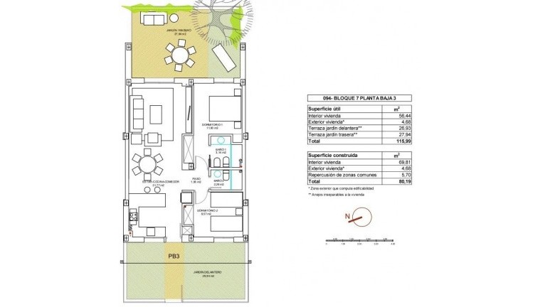 Nybyggen - Lägenhet - Vera - El Playazo