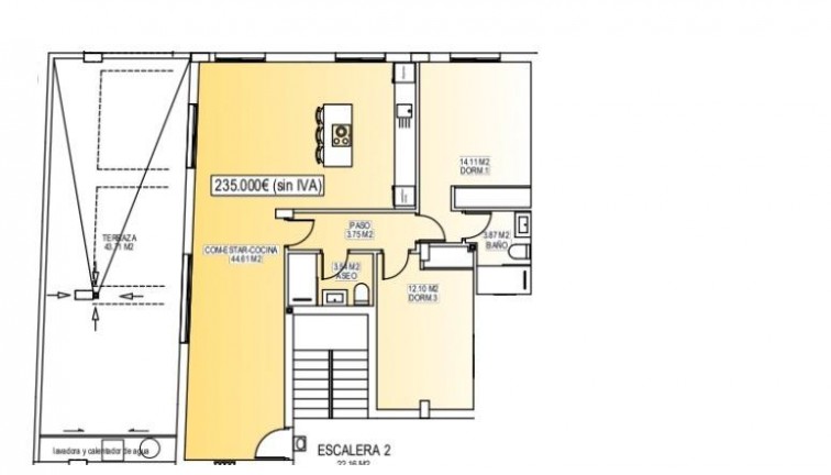 New Build - Apartment - Top Floor Apartment - San Miguel de Salinas