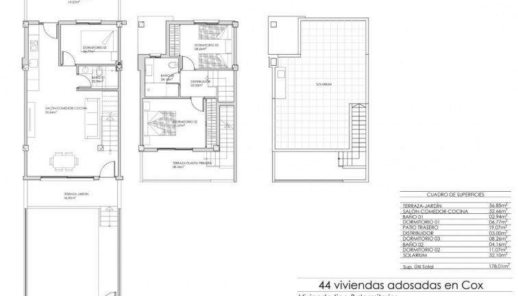 Obra nueva - Casa adosada - Cox