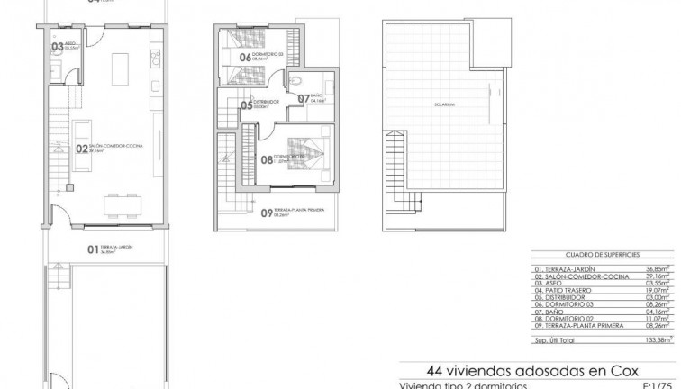 Obra nueva - Casa adosada - Cox