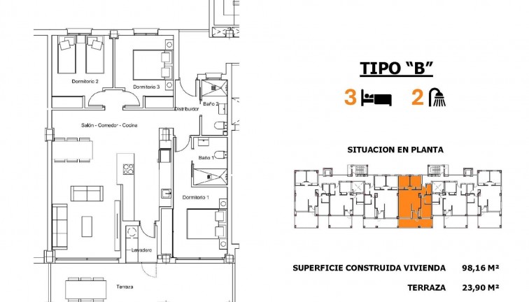 Obra nueva - Apartamento / piso - San Miguel de Salinas