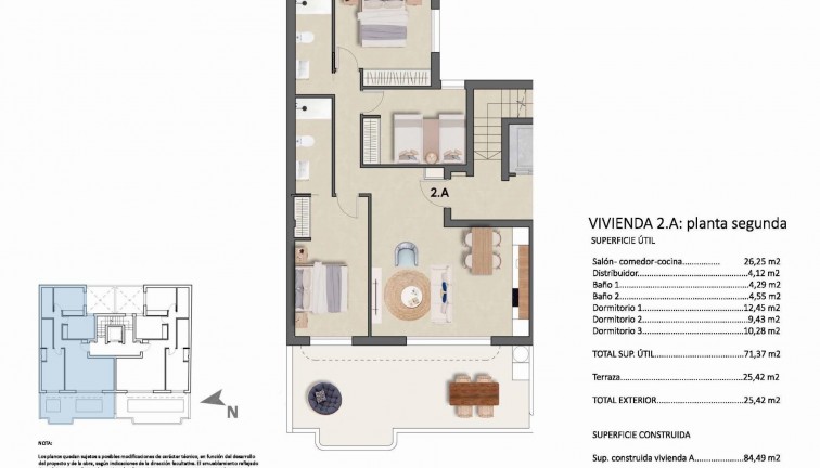 Obra nueva - Apartamento - Apartamento en el último piso - Pilar de la Horadada - TORRE DE LA HORADADA