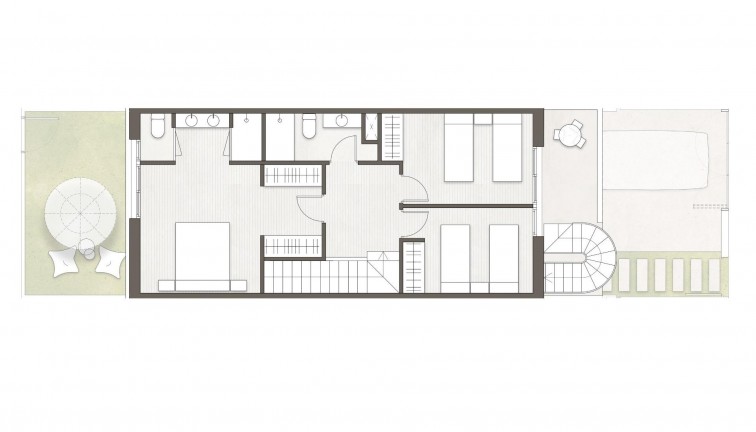 Obra nueva - Casa adosada - Pilar de la Horadada