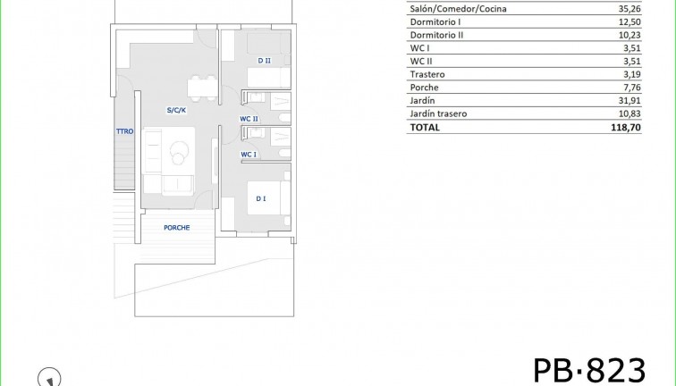 Uudistuotanto - Bungalow - San Miguel de Salinas