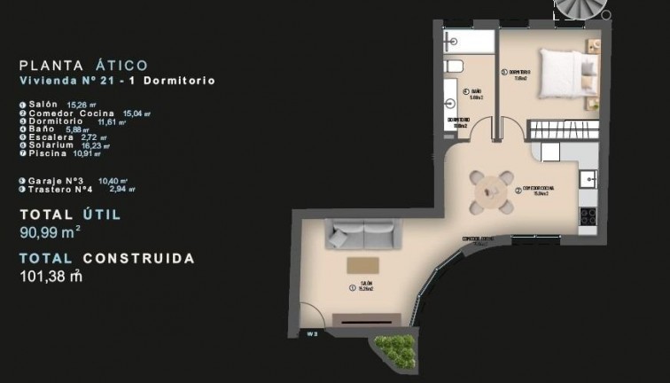 Uudistuotanto - Asunto - Ylimmän kerroksen asunto - Torrevieja