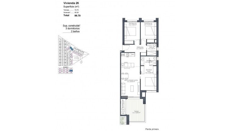 New Build - Apartment - Los Alcazares - Serena Golf